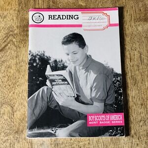 Vintage Boy Scouts Reading Merit Badge Pamphlet- 1960's Version